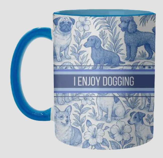 Mugs 'i Enjoy Dogging' By Lilly Rose