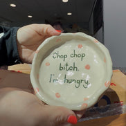 Handmade Funny Dog Pottery Bowls