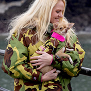 Dryrobe® Dog Camo Green/Pink