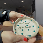 Handmade Funny Dog Pottery Bowls
