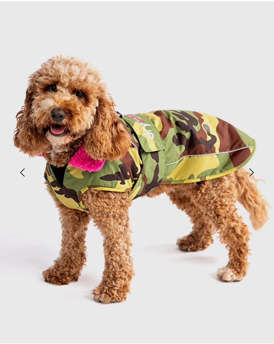 Dryrobe® Dog Camo Green/Pink