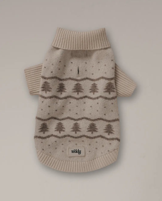 Winter Trees Jumper - the Capsule Roll Neck Knit