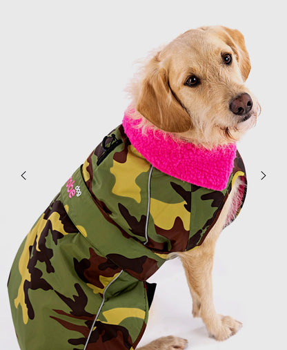 Dryrobe® Dog Camo Green/Pink