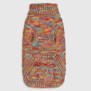 Dog Jumper, 100% Mongolian Wool, Handmade, Rainbow Orange