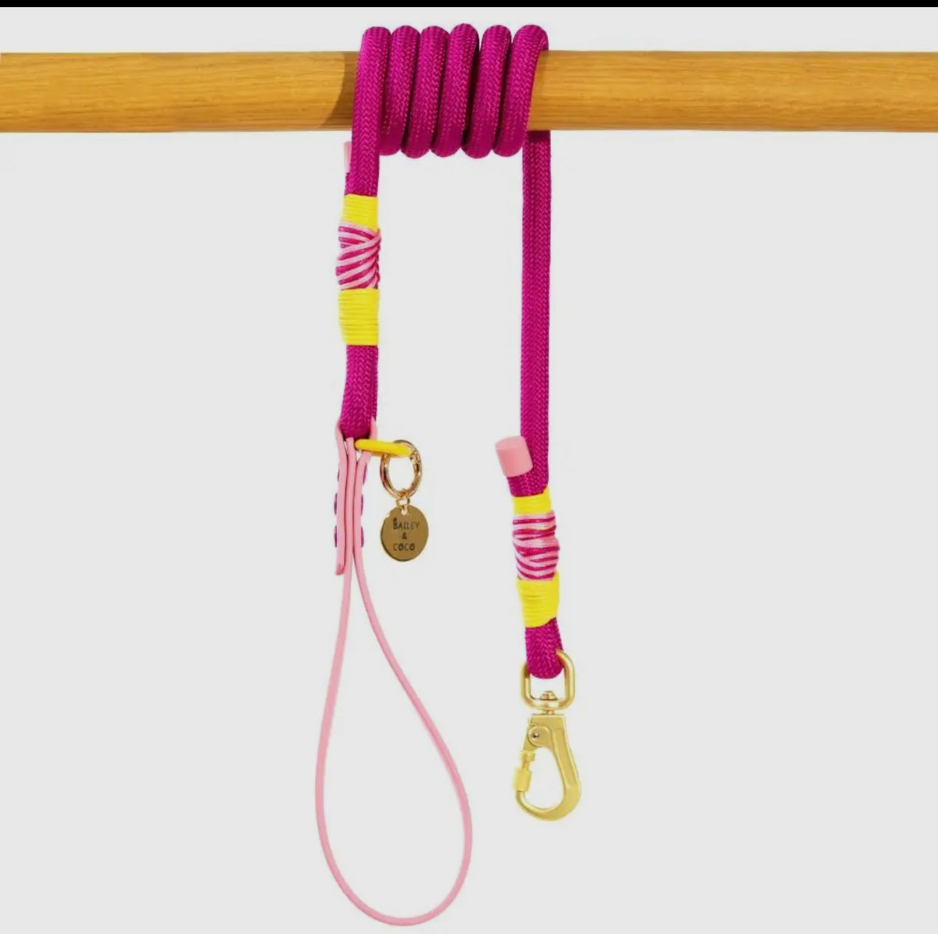 Rope Dog Lead - Colour Drops