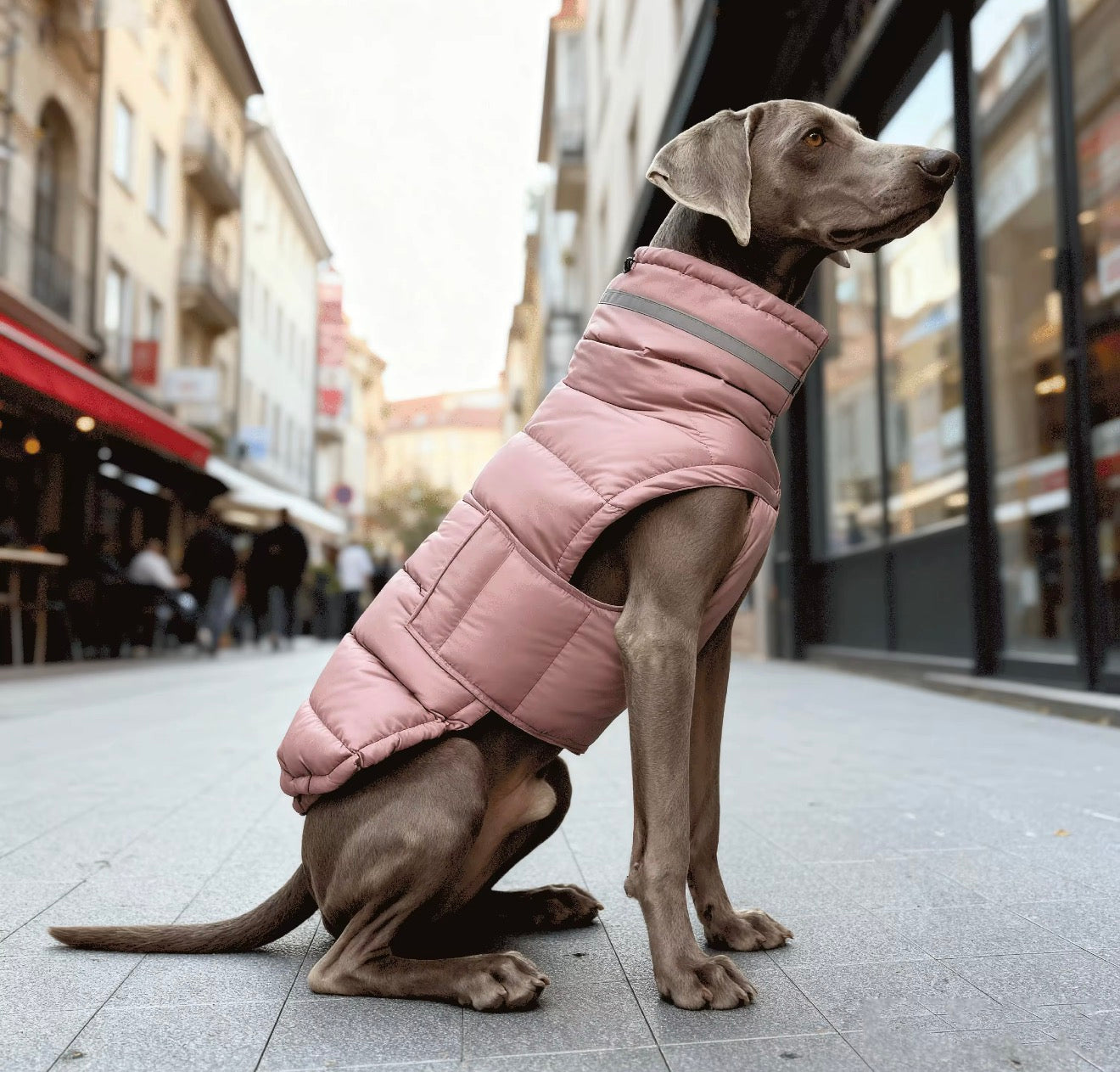 Quilted/Padded Dog coat with Underbelly Protection