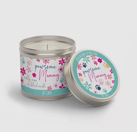 Pawsome Mummy Candle
