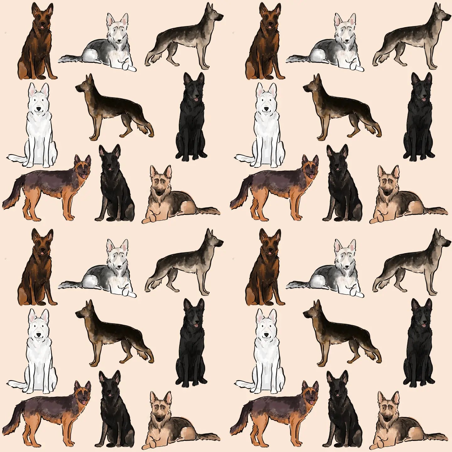The German Shepherd Dog Walking Bag