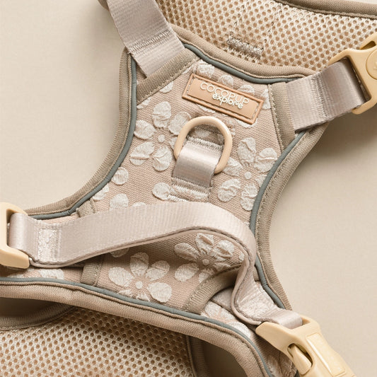 Cocopup London Explore Harness - Mocha Flower