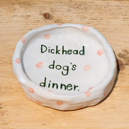 Handmade Funny Dog Pottery Bowls