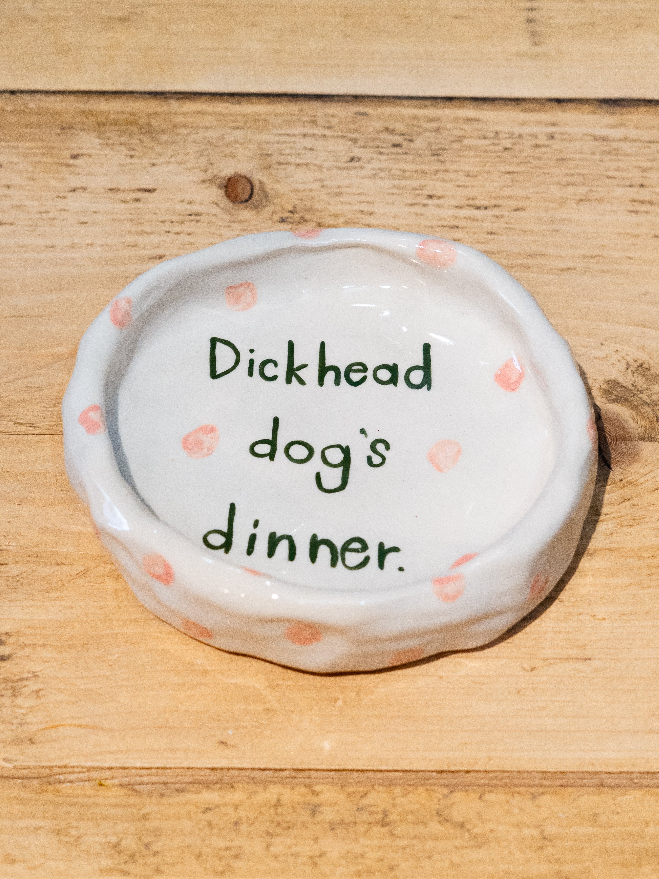 Handmade Funny Dog Pottery Bowls