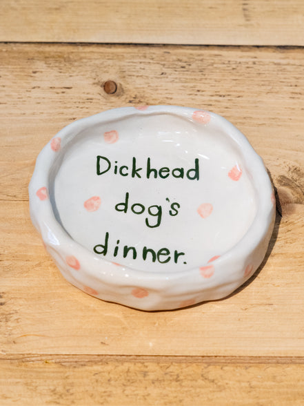 Handmade Funny Dog Pottery Bowls