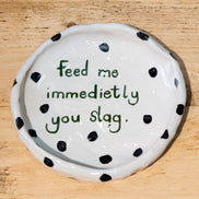 Handmade Funny Dog Pottery Bowls