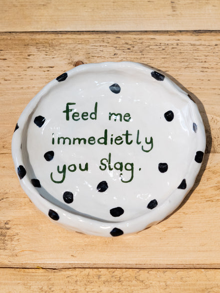 Handmade Funny Dog Pottery Bowls
