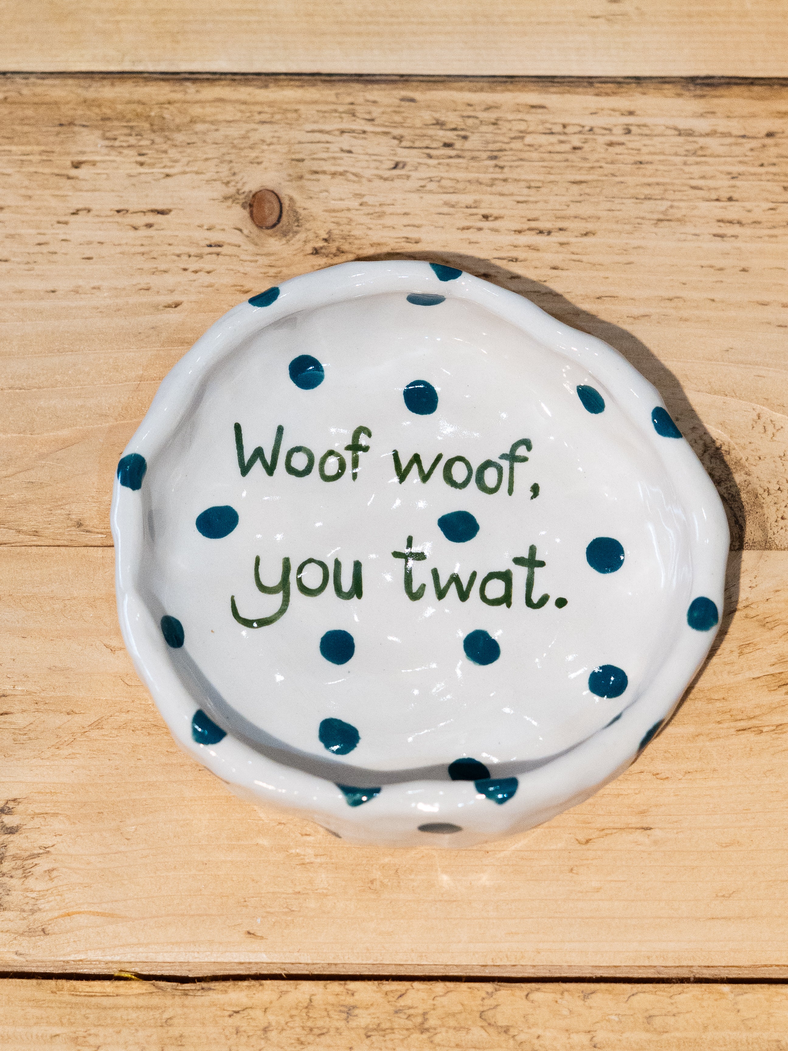 Handmade Funny Dog Pottery Bowls