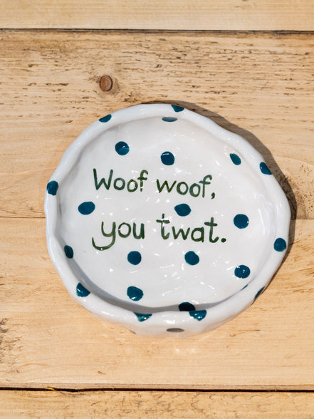 Handmade Funny Dog Pottery Bowls