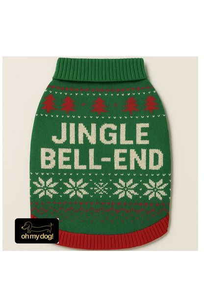 Festive ‘Jingle Bell-End’ Dog Jumper