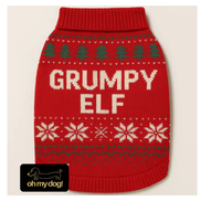Festive ‘Grumpy Elf’ Dog Jumper