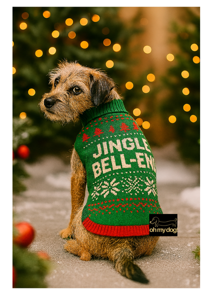 Festive ‘Jingle Bell-End’ Dog Jumper