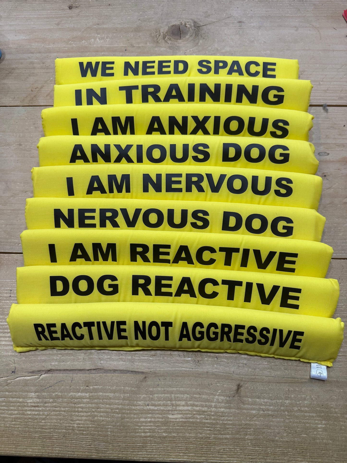 Reactive & Anxious Dog Warning Lead Sleeves – High Visibility Dog Lead Covers