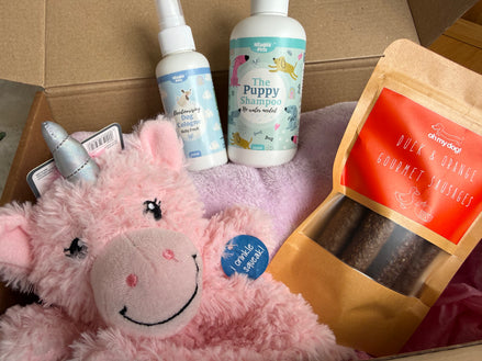 Oh My Dog Puppy Essentials Gift Box -personalised (girl, boy or neutral colours)