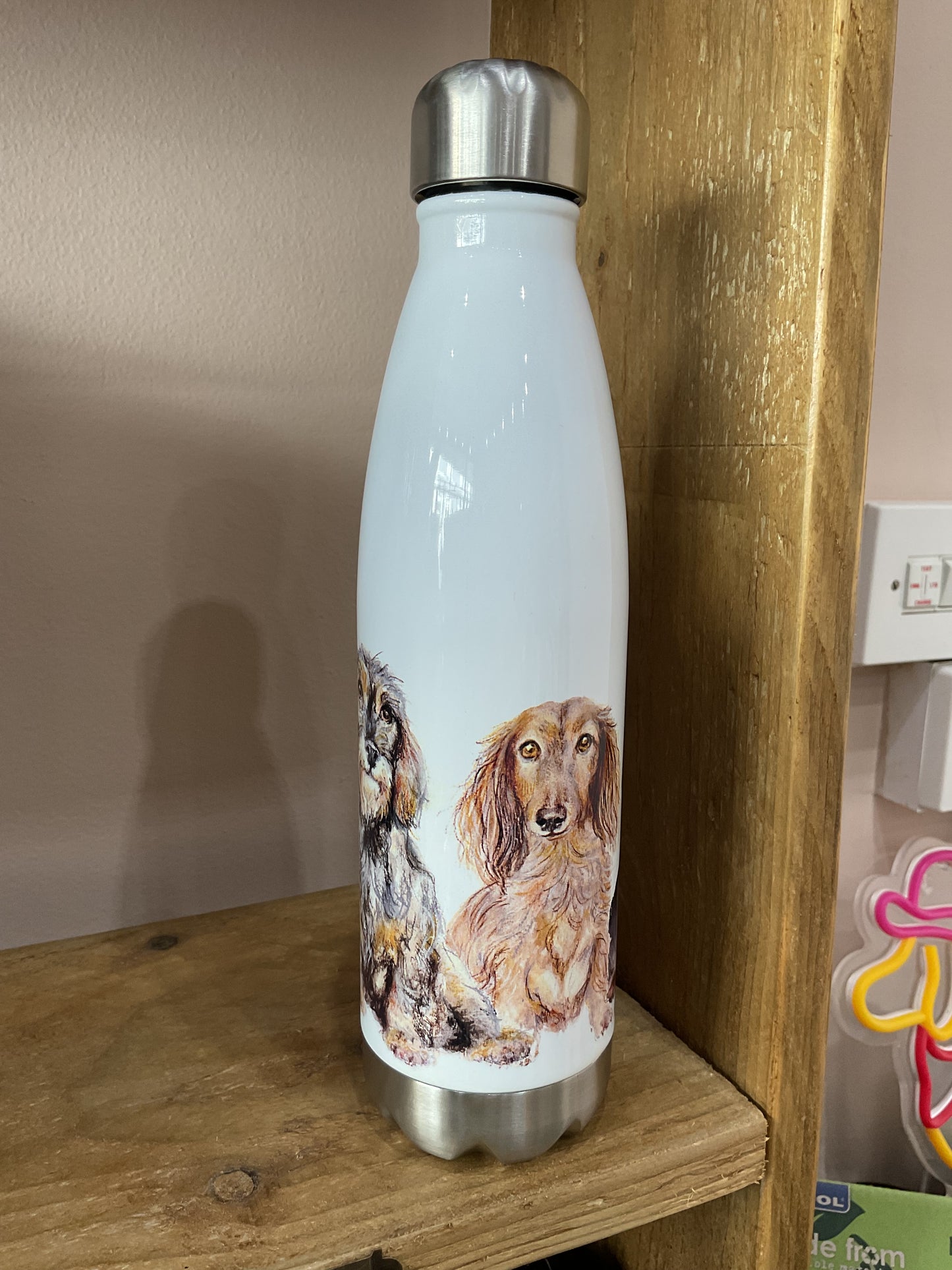 Chums, Dachshund, Insulated Water Bottle, Keeps Your Drink Hot or Cold