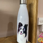 Howard, Border Collie, Insulated Water Bottle, Keeps Your Drink Hot or Cold