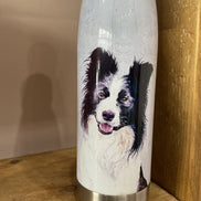 Howard, Border Collie, Insulated Water Bottle, Keeps Your Drink Hot or Cold