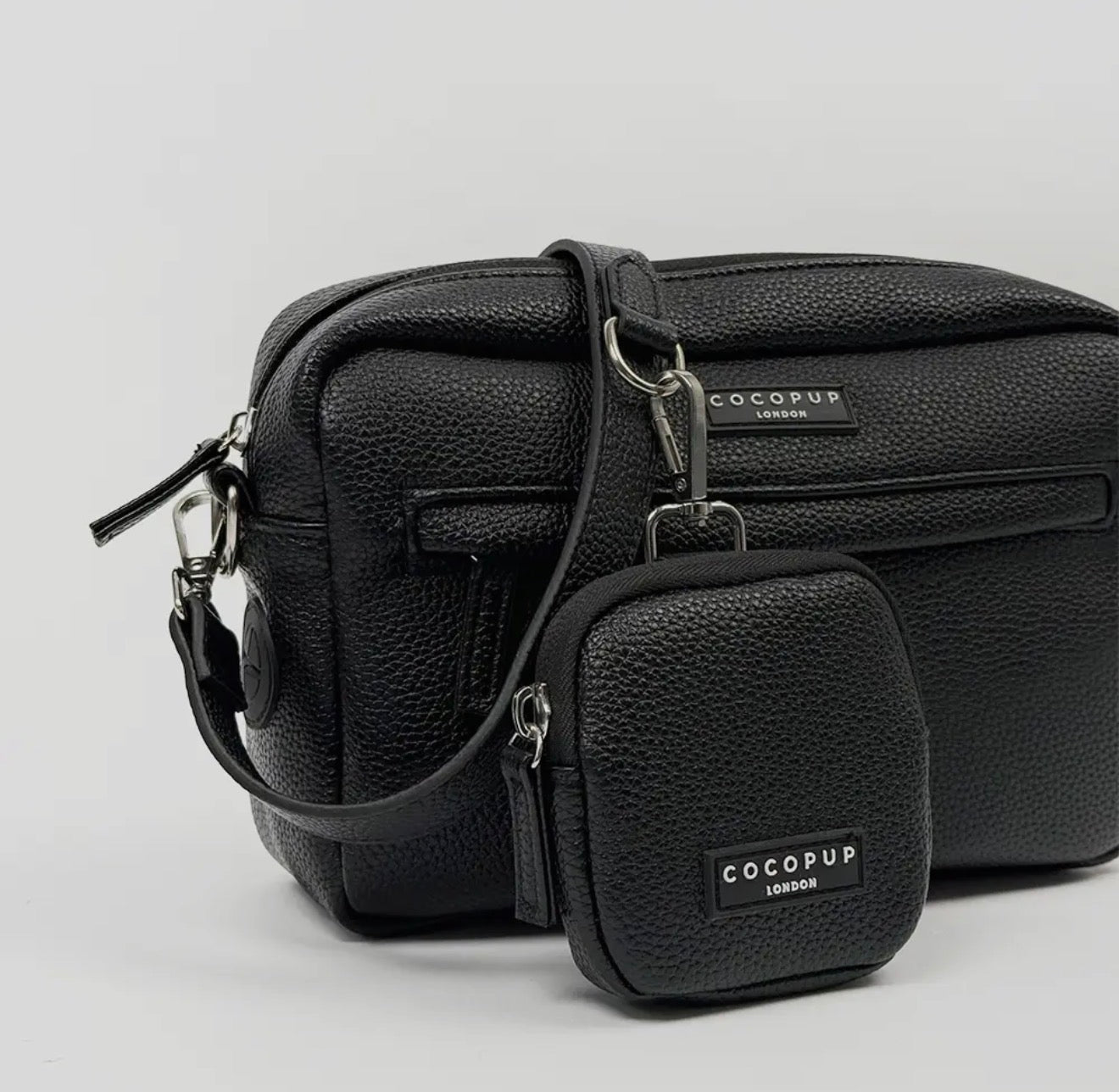 Cocopup London PU Leather Dog Walking Bundle - Black