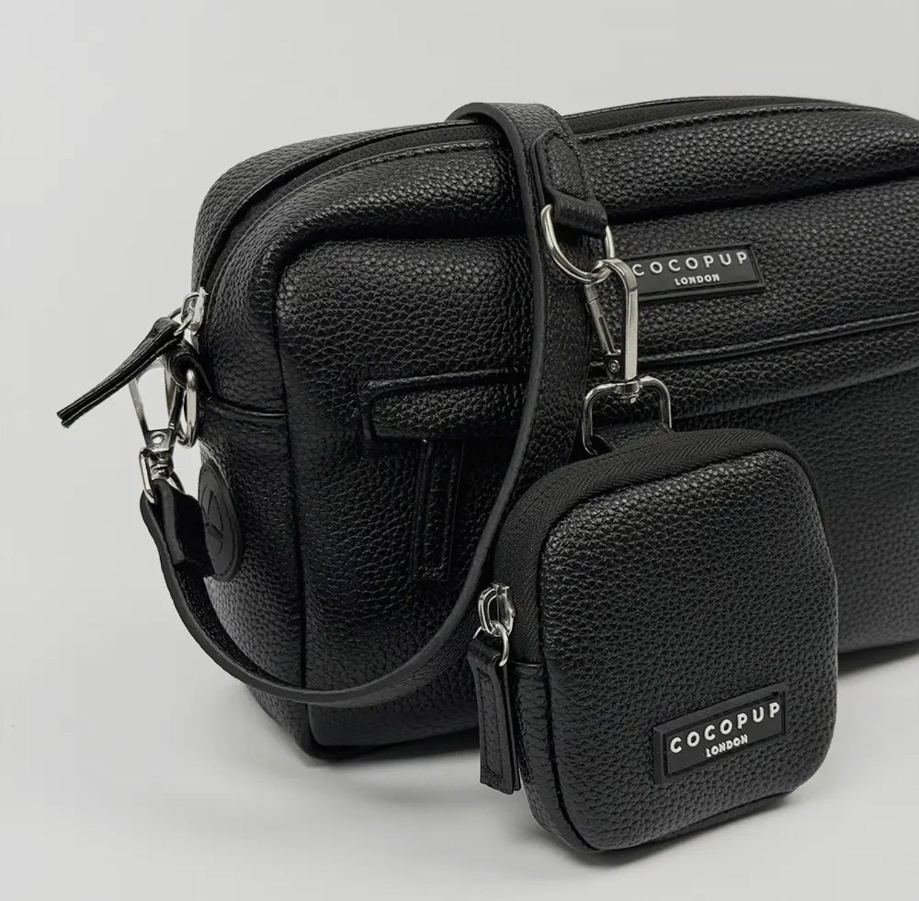 Cocopup London PU Leather Dog Walking Bundle - Black