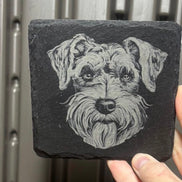 Dog Breed Engraved Slave Coaster - Laser Engraved Dog Lover Gift