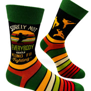 Surely Not Everybody Was Kung Fu Fighting Men's Novelty Crew