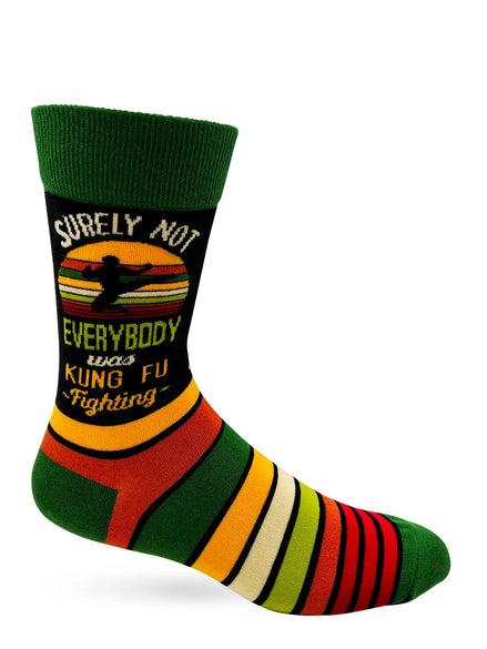 Surely Not Everybody Was Kung Fu Fighting Men's Novelty Crew