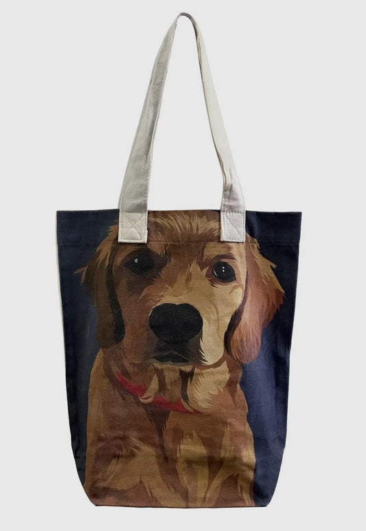 Labrador Dog Print Tote Bag