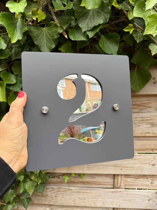 Personalised Acrylic House Sign - Custom House Number