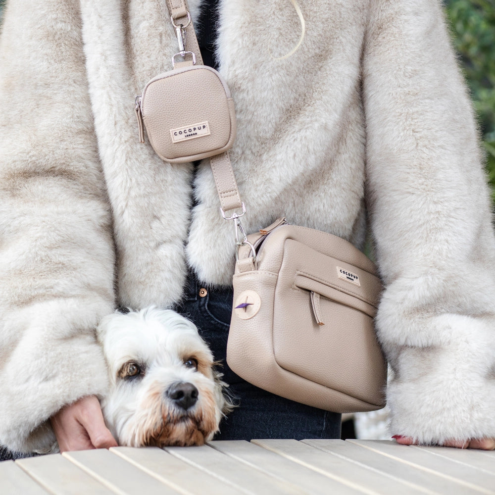 Cocopup London PU Leather Dog Walking Bundle - Caramel