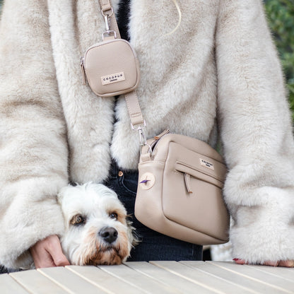 Cocopup London PU Leather Dog Walking Bundle - Caramel