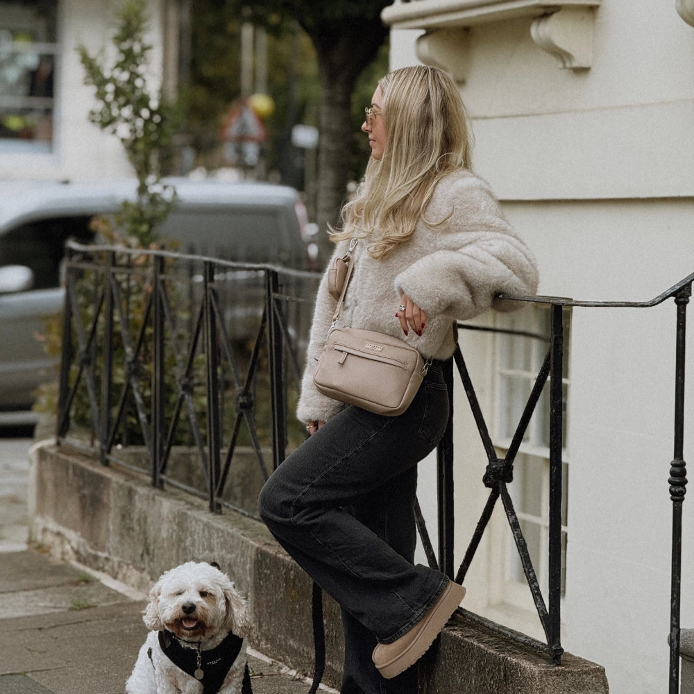 Cocopup London PU Leather Dog Walking Bundle - Caramel