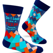 Do I Look Like A Fucking People Person? Men's Novelty Crew Socks