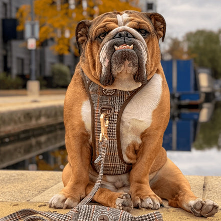 Bailey and Coco Dog Lead 5ft - Colour Drops - Heritage Plaid
