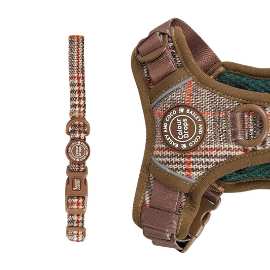 Bailey And Coco Adjustable Collar - Colour Drops - Heritage Plaid