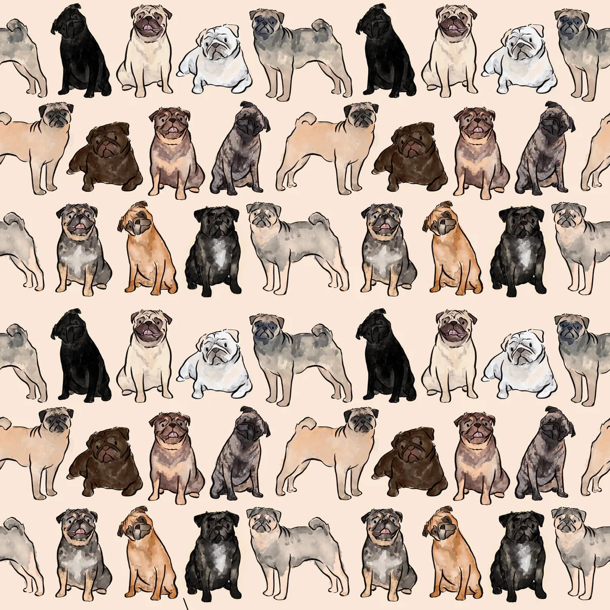 The Pug Dog Walking Bag