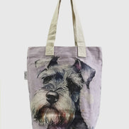 Schnauzer Dog Print Tote Bag