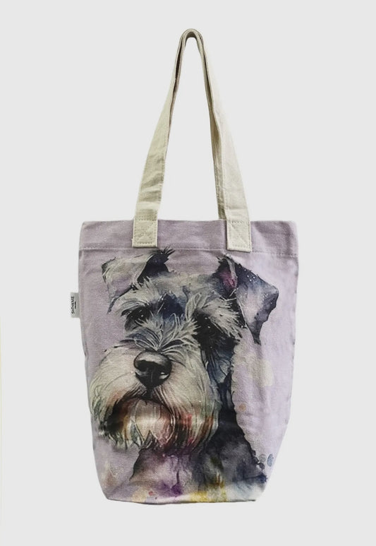 Schnauzer Dog Print Tote Bag