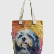 Shih Tzu Dog Print Tote Bag