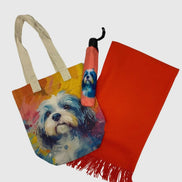 Shih Tzu Dog Print Tote Bag