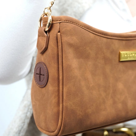 Cocopup London Dog Walking Bag - Tan Suedette