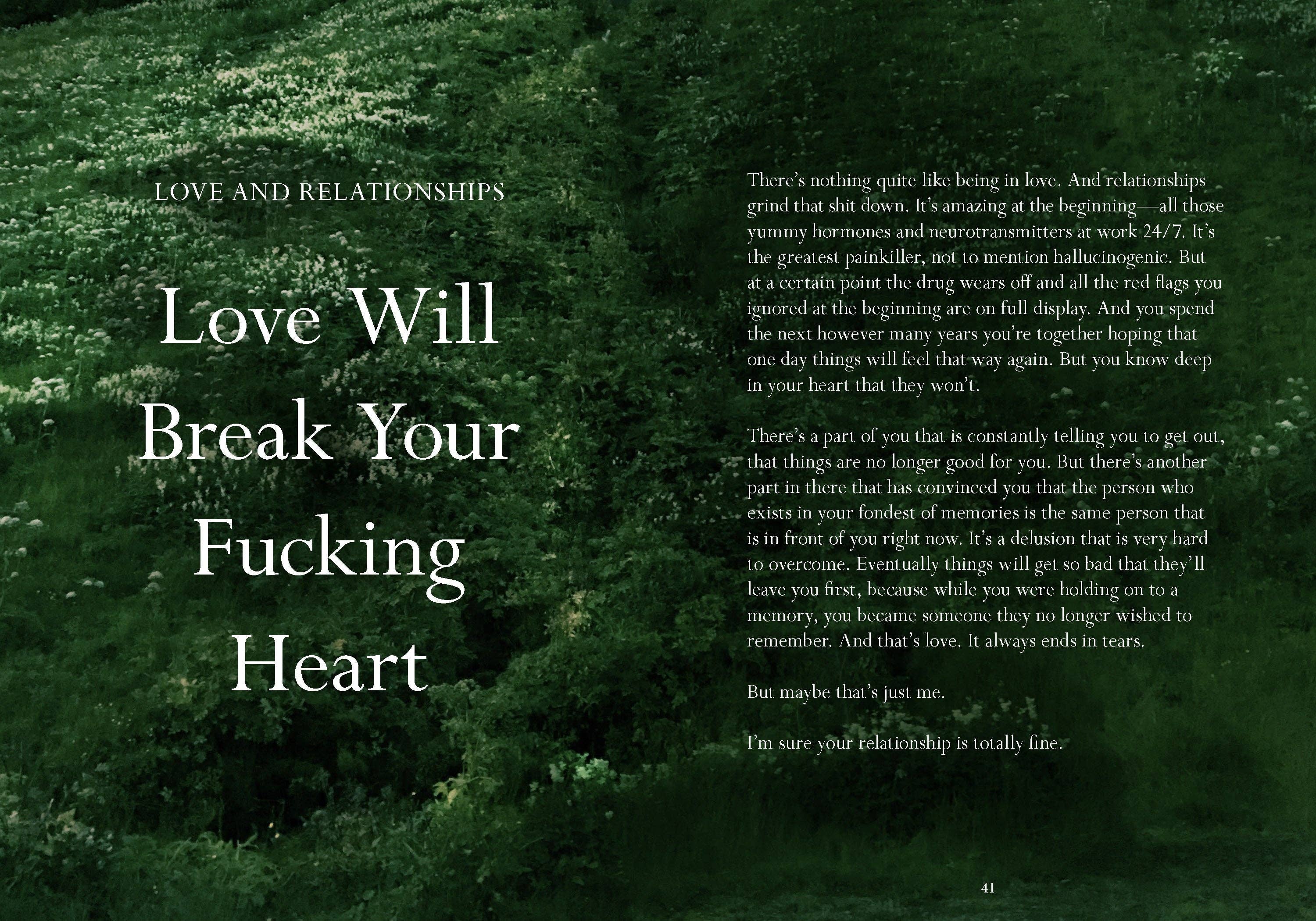Sorry in advance for making things weird. - A Disappointing Affirmations Collection (Hardback)