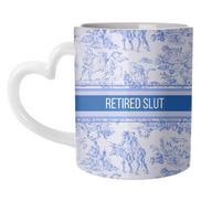 Mugs 'Retired Slut' by Lilly Rose: Mug Colour Inner & Handle 11oz - Black