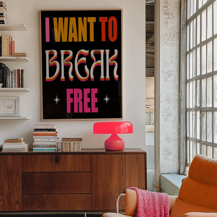 I Want To Break Free Music Print: A3